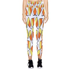 Candy Corn Halloween Candy Candies Pocket Leggings  by Ravend