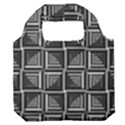 Pattern Op Art Black White Grey Premium Foldable Grocery Recycle Bag View1