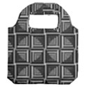 Pattern Op Art Black White Grey Premium Foldable Grocery Recycle Bag View2