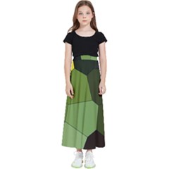 Mosaic Structure Background Tile Kids  Flared Maxi Skirt by Ravend