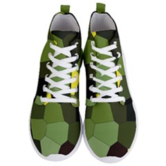 Mosaic Structure Background Tile Men s Lightweight High Top Sneakers by Ravend