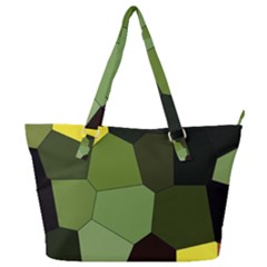 Mosaic Structure Background Tile Full Print Shoulder Bag by Ravend