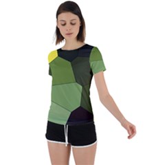 Mosaic Structure Background Tile Back Circle Cutout Sports T-shirt by Ravend