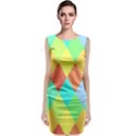 Low Poly Triangles Classic Sleeveless Midi Dress View1