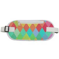 Low Poly Triangles Rounded Waist Pouch by Ravend