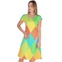 Low Poly Triangles Classic Short Sleeve Dress View1