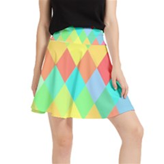 Low Poly Triangles Waistband Skirt by Ravend