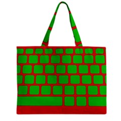 Keyboard Keys Computer Input Pc Zipper Mini Tote Bag by Ravend