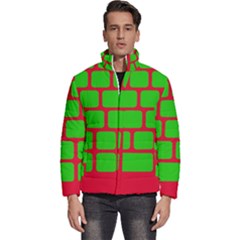 Keyboard Keys Computer Input Pc Men s Puffer Bubble Jacket Coat by Ravend