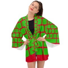 Keyboard Keys Computer Input Pc Long Sleeve Kimono by Ravend