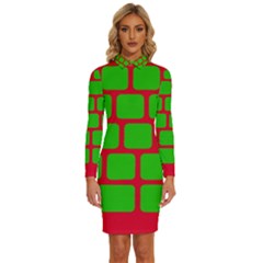 Keyboard Keys Computer Input Pc Long Sleeve Shirt Collar Bodycon Dress by Ravend