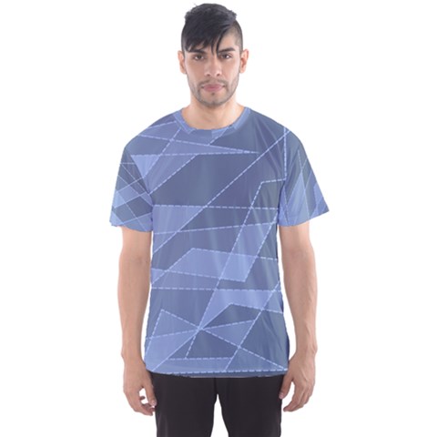 Lines Shapes Pattern Web Creative Men s Sport Mesh T-shirt by Ravend