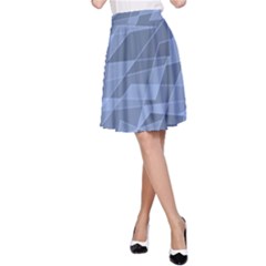 Lines Shapes Pattern Web Creative A-line Skirt by Ravend