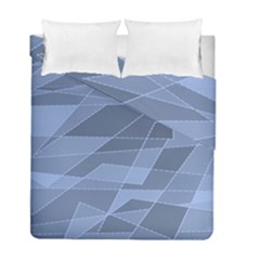 Lines Shapes Pattern Web Creative Duvet Cover Double Side (full/ Double Size) by Ravend