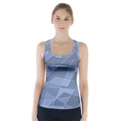 Lines Shapes Pattern Web Creative Racer Back Sports Top by Ravend