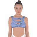 Lines Shapes Pattern Web Creative Bandaged Up Bikini Top View1