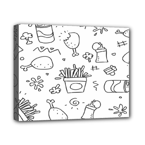 Set Chalk Out Scribble Collection Canvas 10  X 8  (stretched) by Ravend