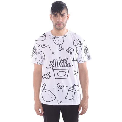 Set Chalk Out Scribble Collection Men s Sport Mesh T-shirt by Ravend