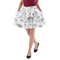 Set Chalk Out Scribble Collection A-Line Pocket Skirt View1