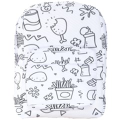 Set Chalk Out Scribble Collection Full Print Backpack by Ravend