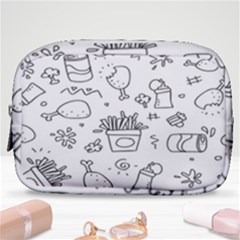 Set Chalk Out Scribble Collection Make Up Pouch (small) by Ravend