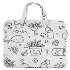 Set Chalk Out Scribble Collection Macbook Pro 13  Double Pocket Laptop Bag by Ravend