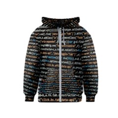 Close Up Code Coding Computer Kids  Zipper Hoodie by Amaryn4rt