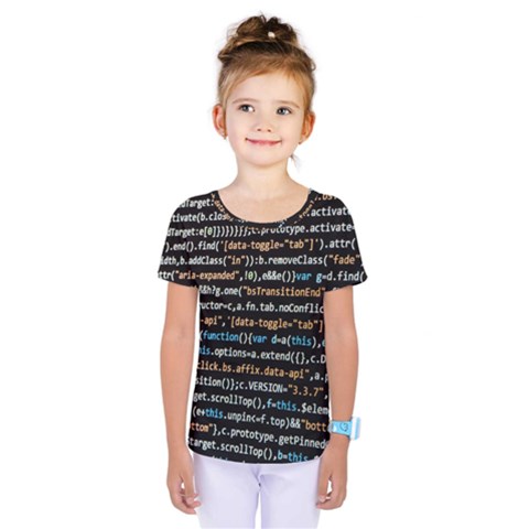 Close Up Code Coding Computer Kids  One Piece T-shirt by Amaryn4rt