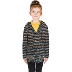 Close Up Code Coding Computer Kids  Double Breasted Button Coat by Amaryn4rt