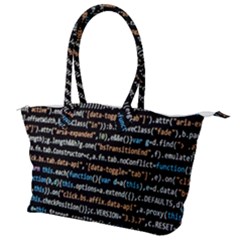 Close Up Code Coding Computer Canvas Shoulder Bag by Amaryn4rt