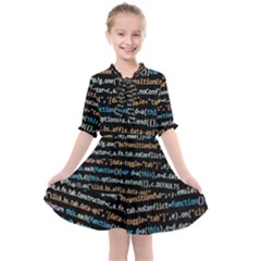 Close Up Code Coding Computer Kids  All Frills Chiffon Dress by Amaryn4rt