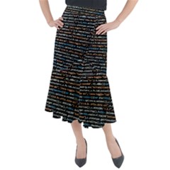 Close Up Code Coding Computer Midi Mermaid Skirt by Amaryn4rt