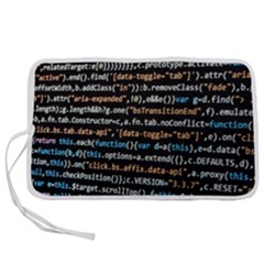 Close Up Code Coding Computer Pen Storage Case (l) by Amaryn4rt