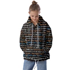 Close Up Code Coding Computer Kids  Oversized Hoodie by Amaryn4rt