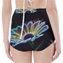 Flower Pattern Design Abstract Background High-Waisted Bikini Bottoms View2