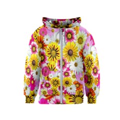 Flowers Blossom Bloom Nature Plant Kids  Zipper Hoodie by Amaryn4rt