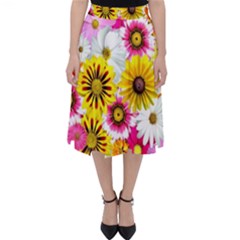 Flowers Blossom Bloom Nature Plant Classic Midi Skirt by Amaryn4rt