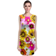 Flowers Blossom Bloom Nature Plant Classic Sleeveless Midi Dress by Amaryn4rt