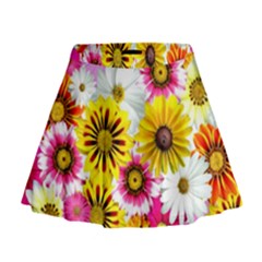 Flowers Blossom Bloom Nature Plant Mini Flare Skirt by Amaryn4rt