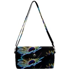 Flower Pattern Design Abstract Background Removable Strap Clutch Bag by Amaryn4rt