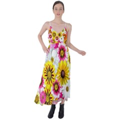 Flowers Blossom Bloom Nature Plant Tie Back Maxi Dress by Amaryn4rt