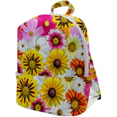 Flowers Blossom Bloom Nature Plant Zip Up Backpack by Amaryn4rt