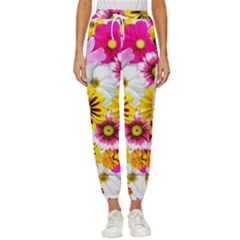 Flowers Blossom Bloom Nature Plant Women s Cropped Drawstring Pants by Amaryn4rt