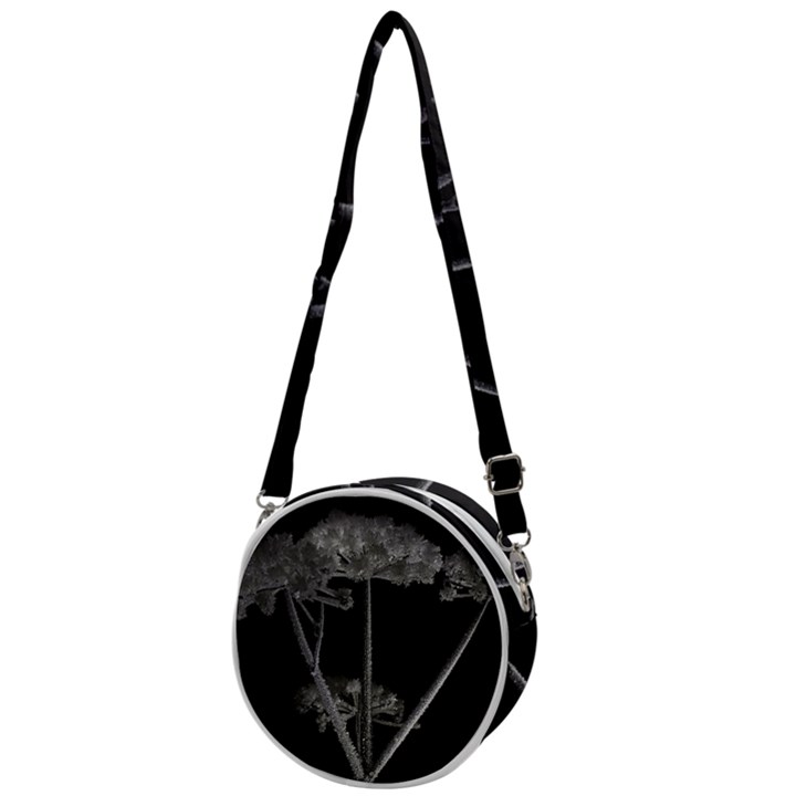 Dog Tube White Night Dark Ice Crossbody Circle Bag