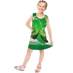 Kiwi Fruit Vitamins Healthy Cut Kids  Tunic Dress by Amaryn4rt