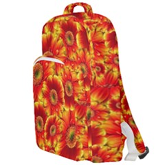 Gerbera Flowers Blossom Bloom Double Compartment Backpack by Amaryn4rt