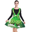 Kiwi Fruit Vitamins Healthy Cut Plunge Pinafore Dress View1