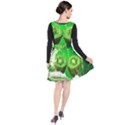 Kiwi Fruit Vitamins Healthy Cut Plunge Pinafore Dress View2