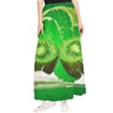 Kiwi Fruit Vitamins Healthy Cut Maxi Chiffon Skirt View1