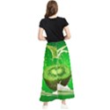 Kiwi Fruit Vitamins Healthy Cut Maxi Chiffon Skirt View2